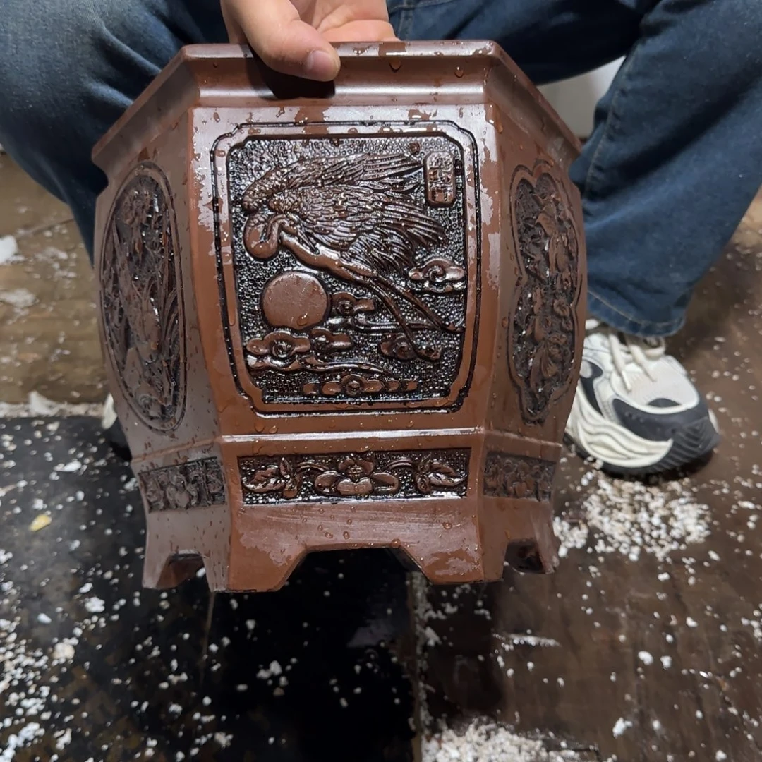 花盆紫砂口径23.23口径