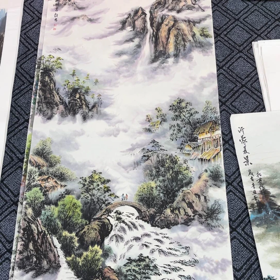 国画四尺山水作品