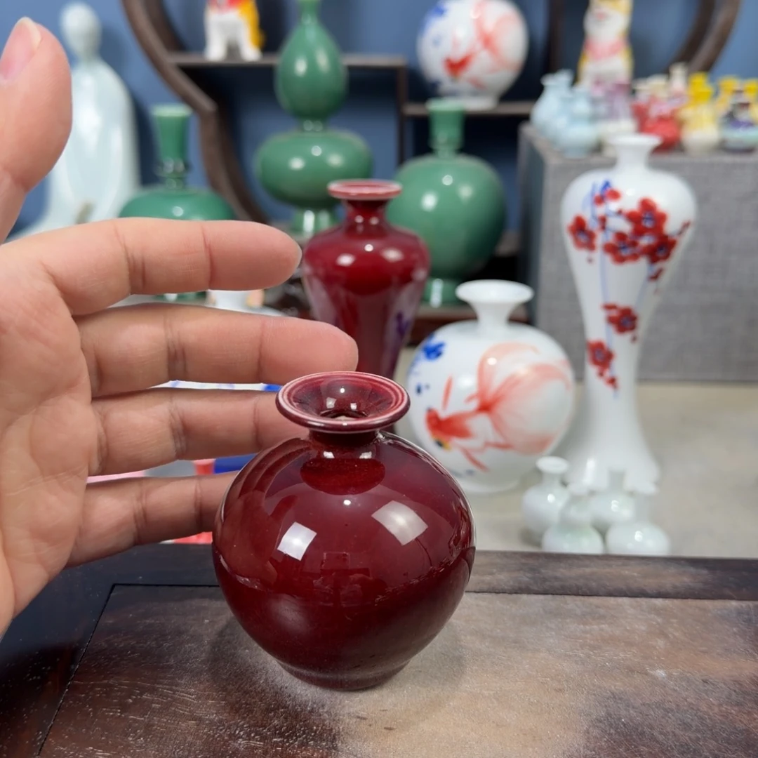 陶瓷手工小花器摆件