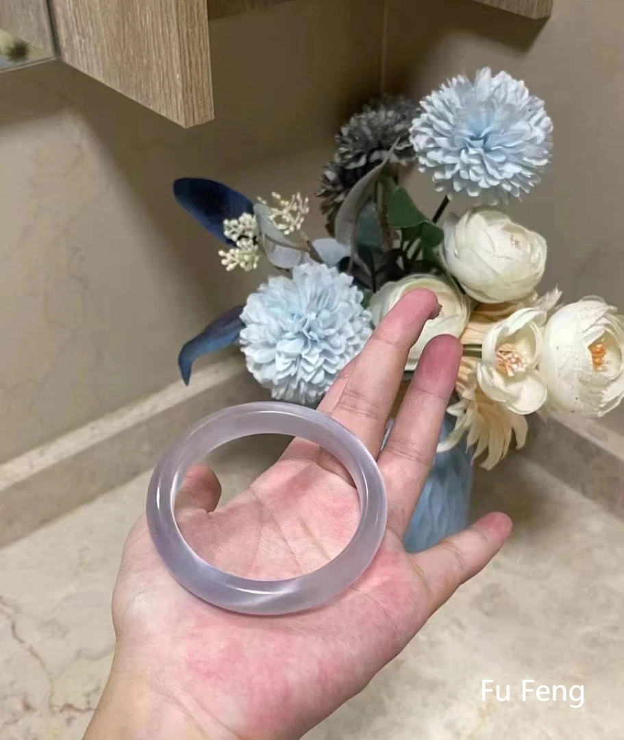 紫罗兰手镯 优雅冰透高级感 圈口齐全