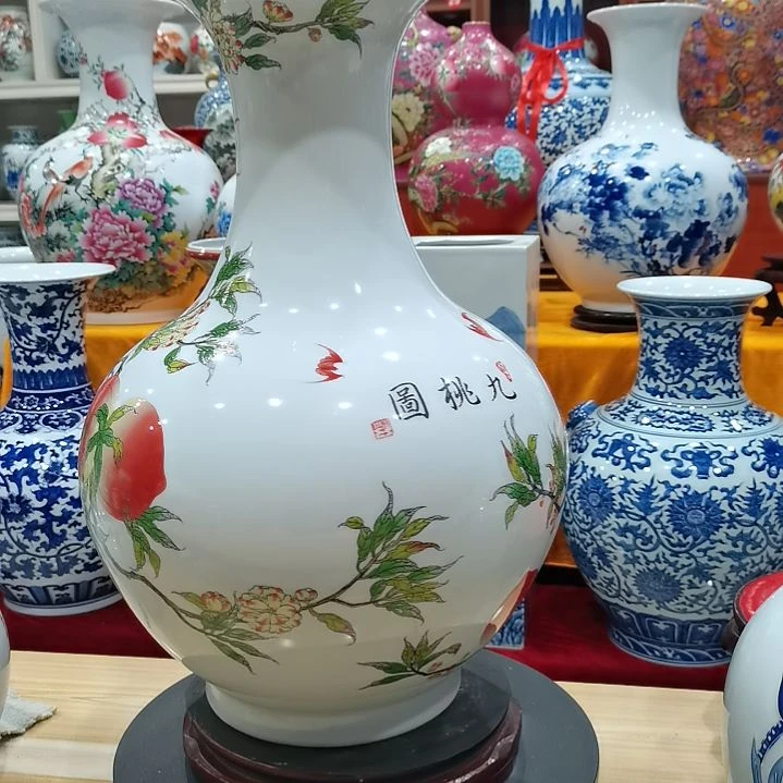 瓷片景德镇胜凤陶瓷摆件