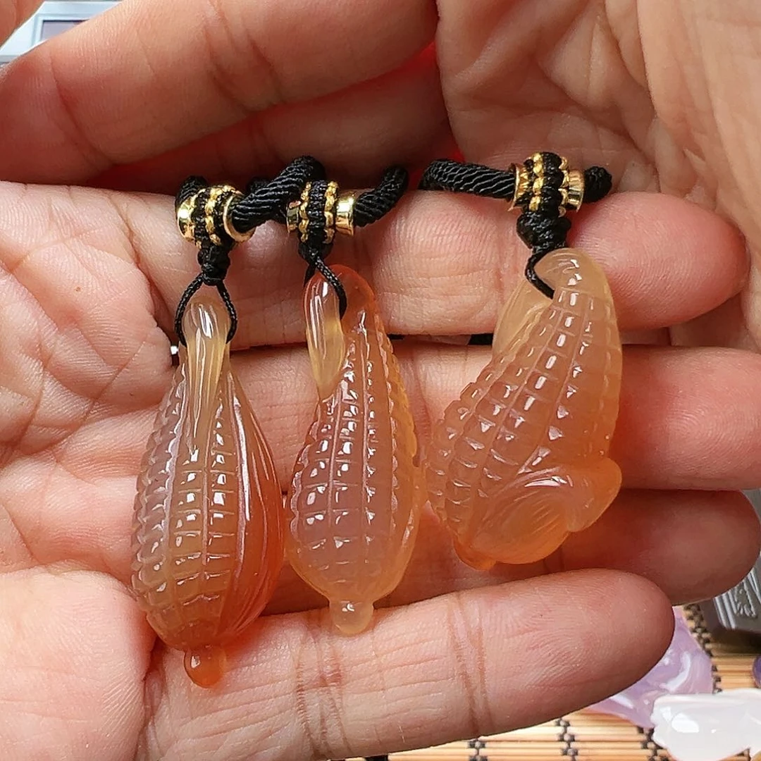 未镶嵌玛瑙/玉髓珠宝半成品随机3发一