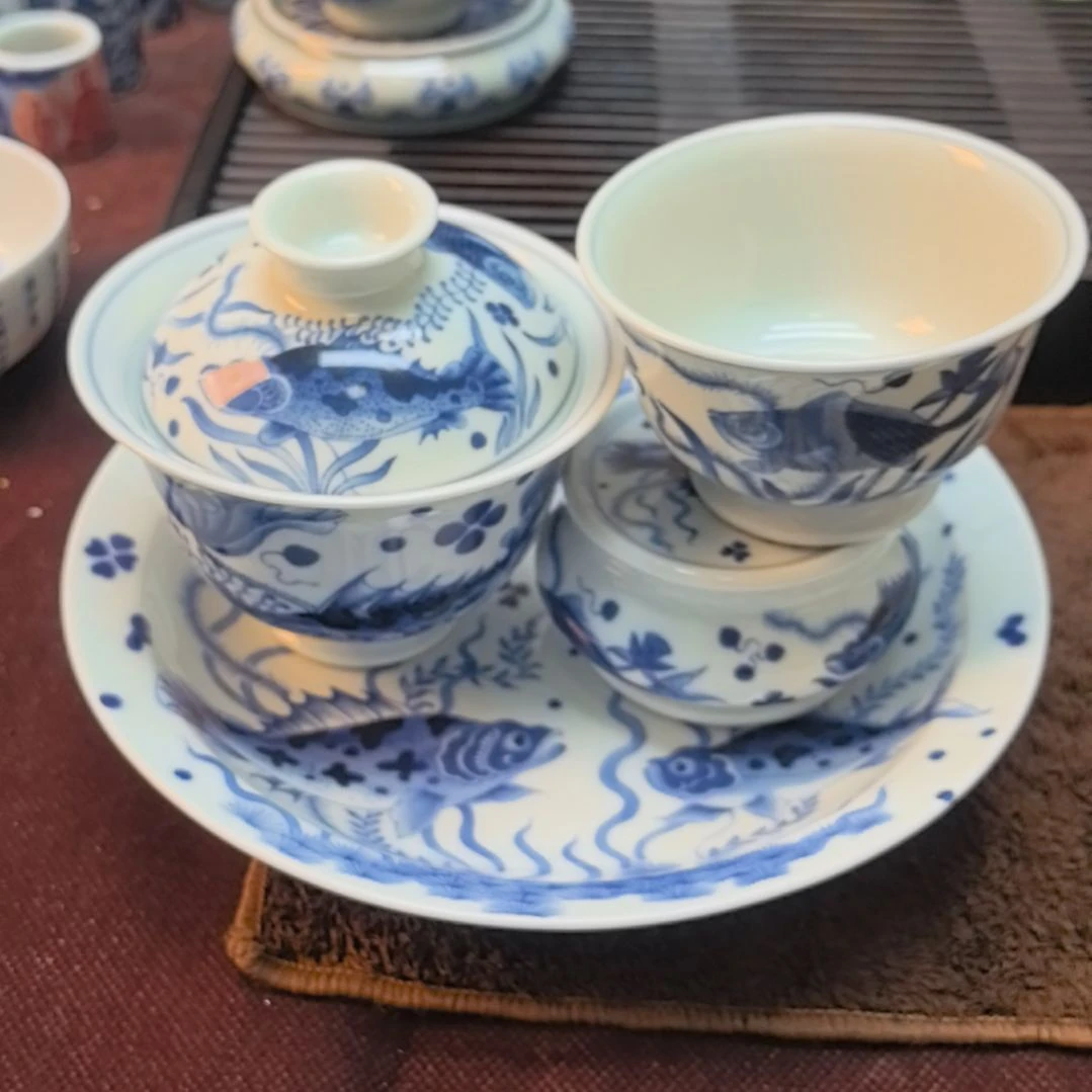 宝*_最新款鱼藻纹4件套组