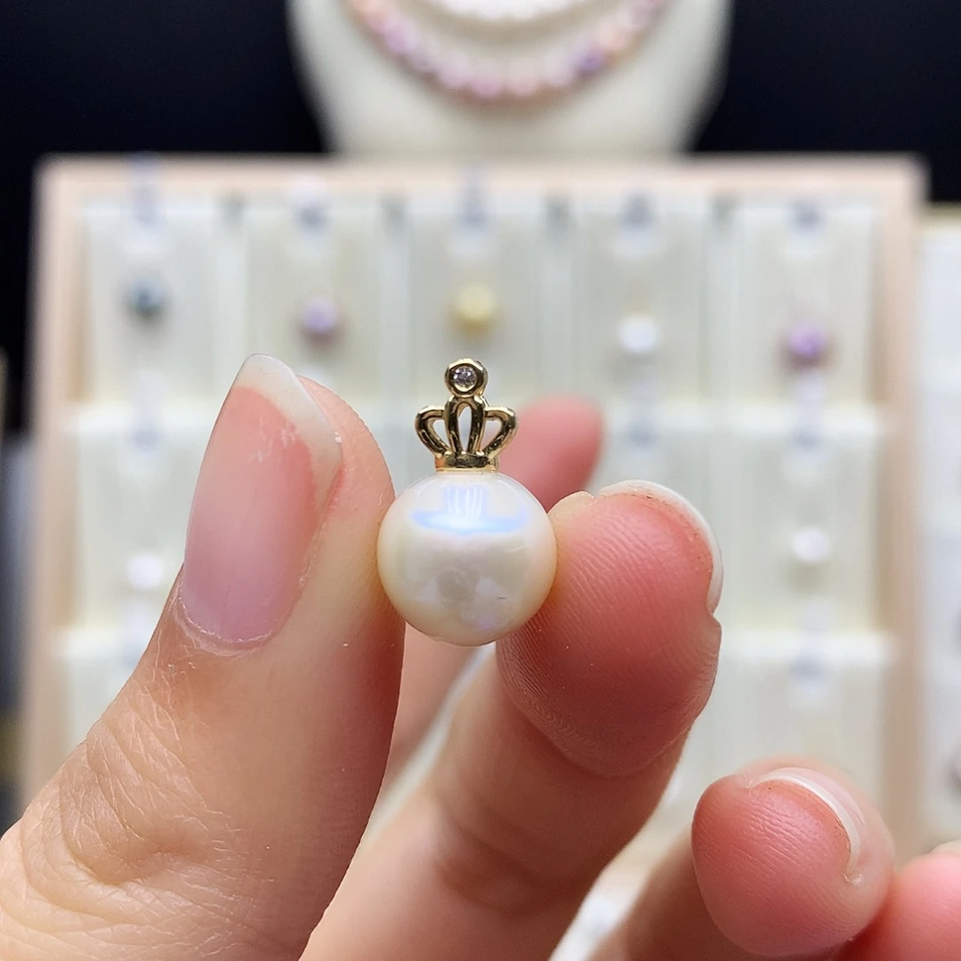 颈饰合金淡水珍珠