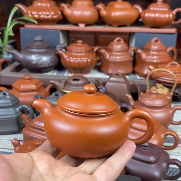 紫砂茶壶仿古150cc原矿赵庄朱泥特价