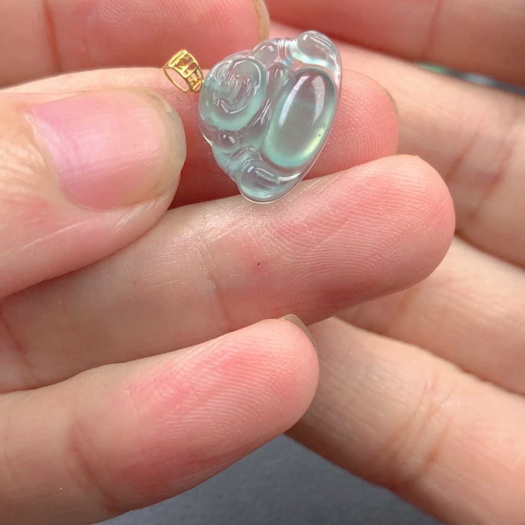【闪购商品】颈饰18K金镶嵌翡翠翡翠