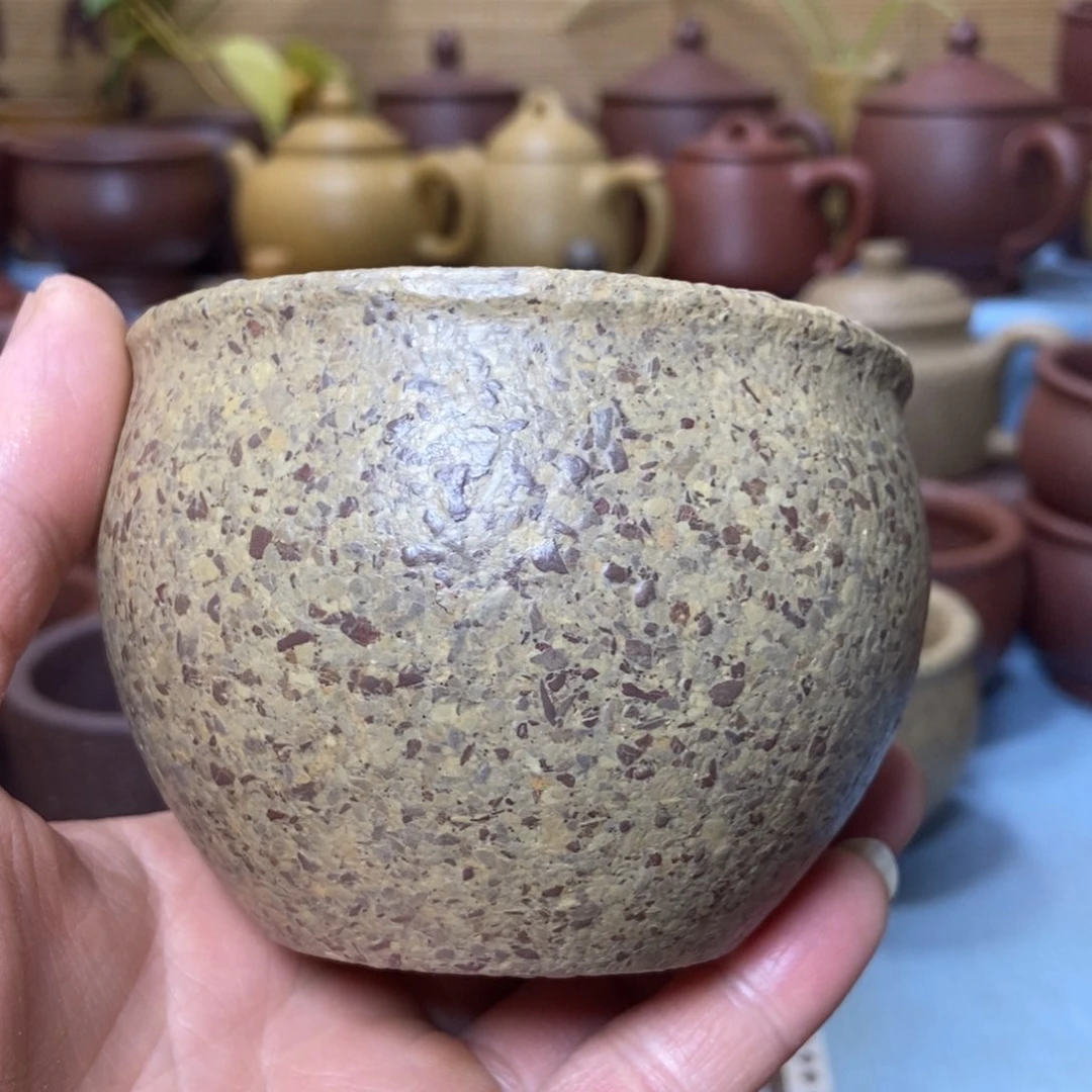 茶杯紫砂八目全砂手工泥230毫升