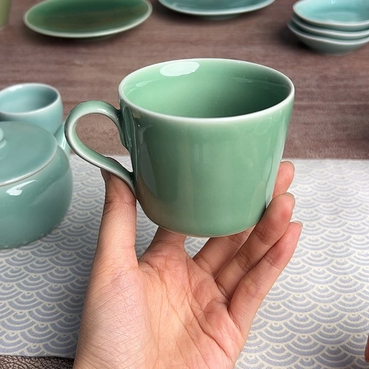龙泉云间青瓷小米茶器