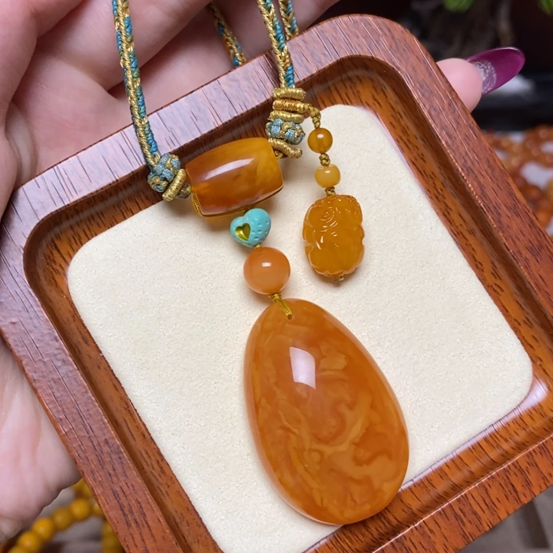 【闪购商品】蜜蜡颈饰未镶嵌项链