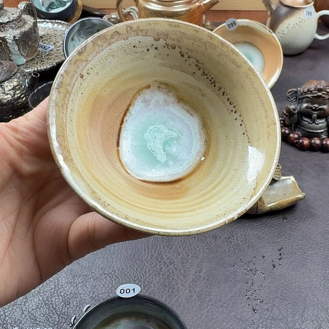 复古手工柴烧主人杯