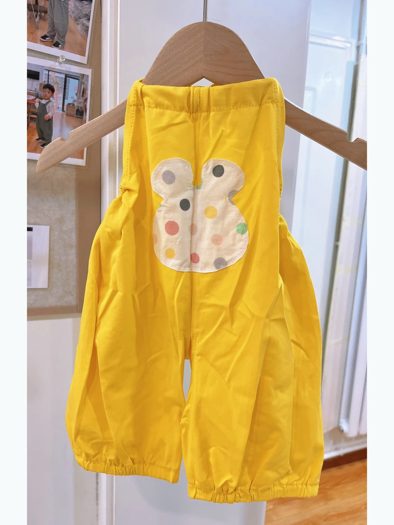 夏天系带小裸背短裤两用档纯棉婴幼儿护肚薄款连体卡通夏款婴儿