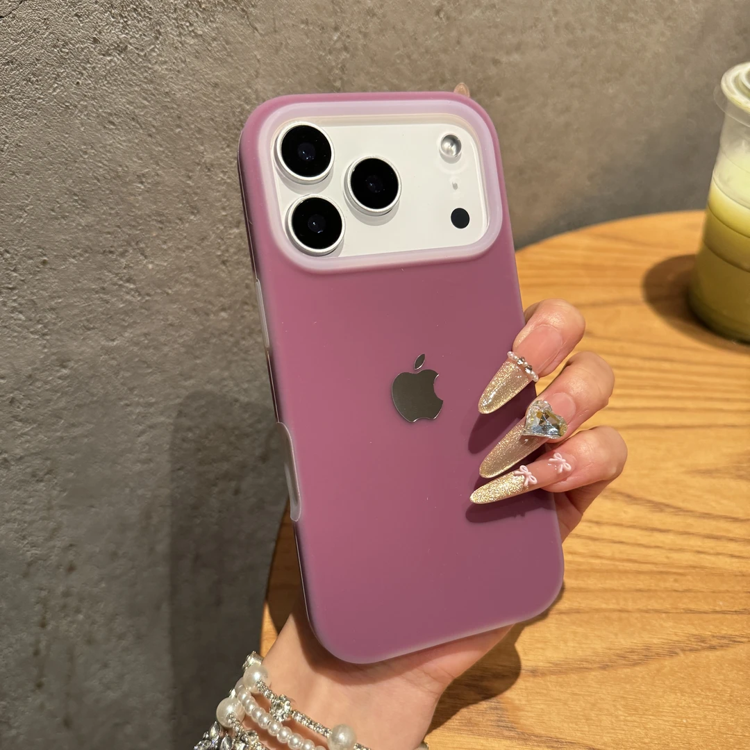 纯色果冻液态适用苹果17promax手机壳iPhone16高级感15硅胶14男女