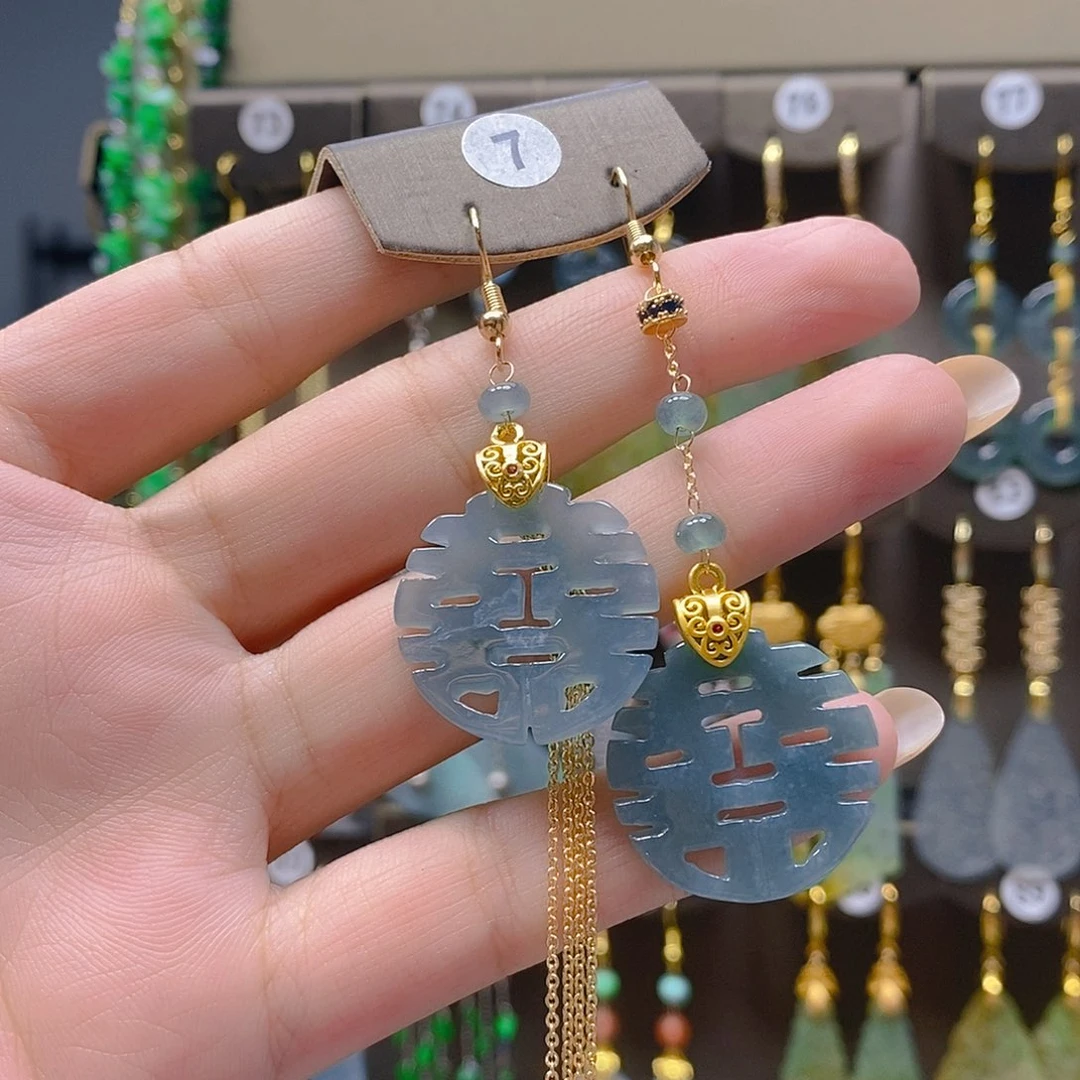 未镶嵌翡翠耳饰翡翠