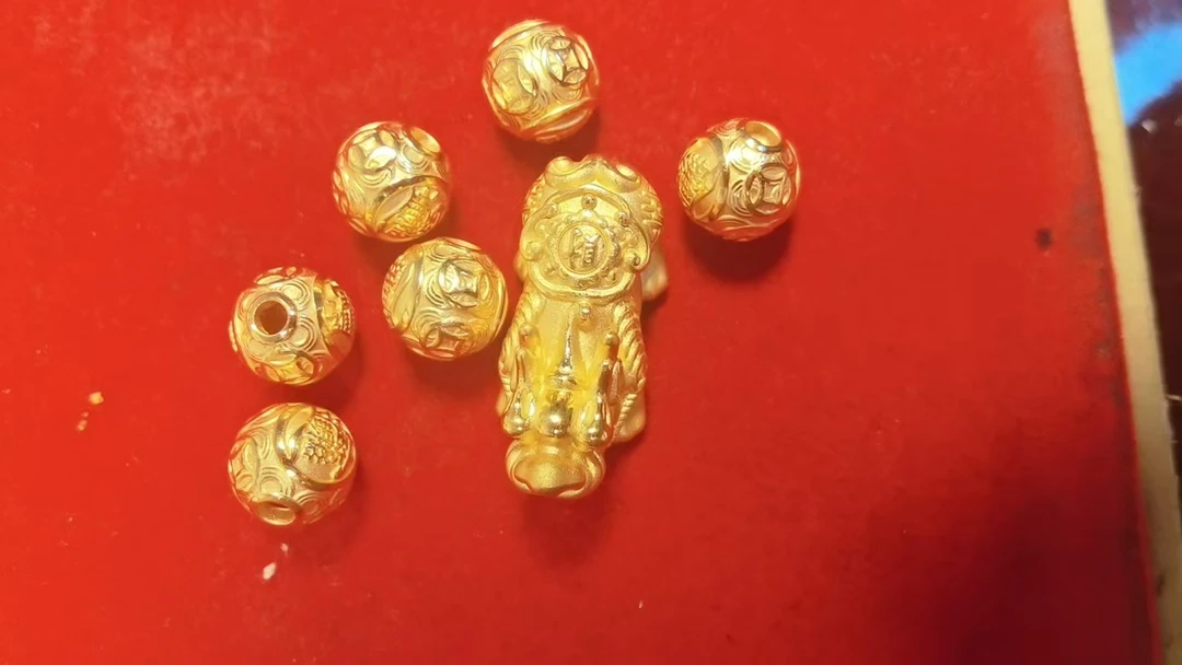 15.26克足金999貔貅转运珠