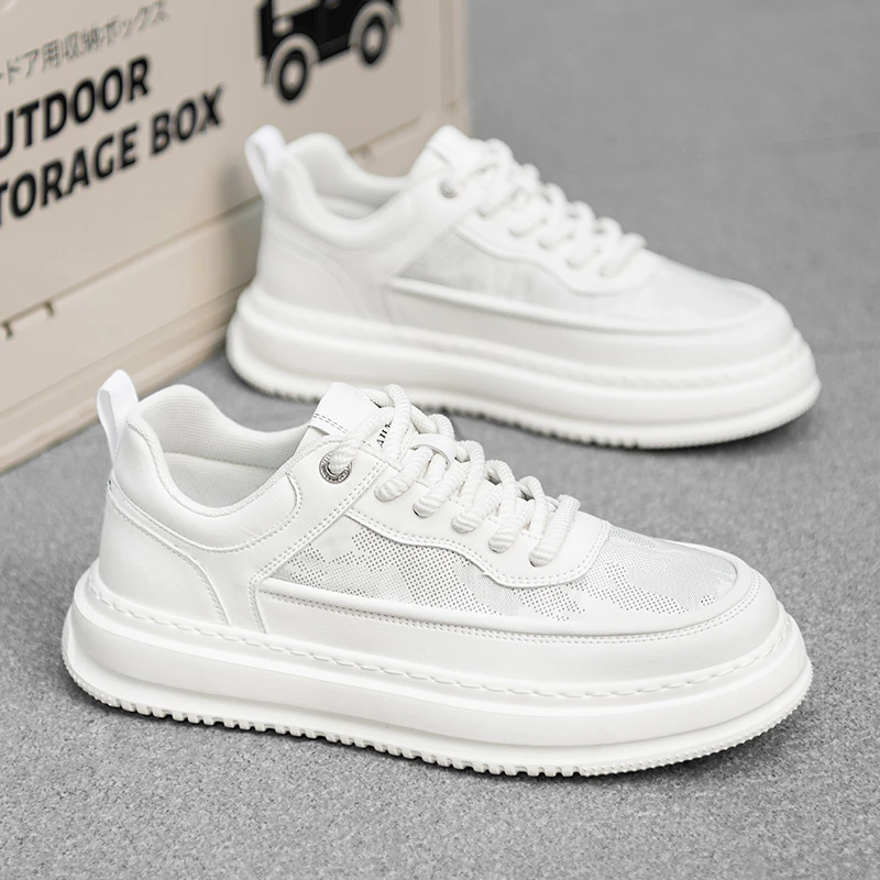 男生小白鞋透气增高男式休闲鞋子男士百搭板鞋男款潮鞋WQ8321