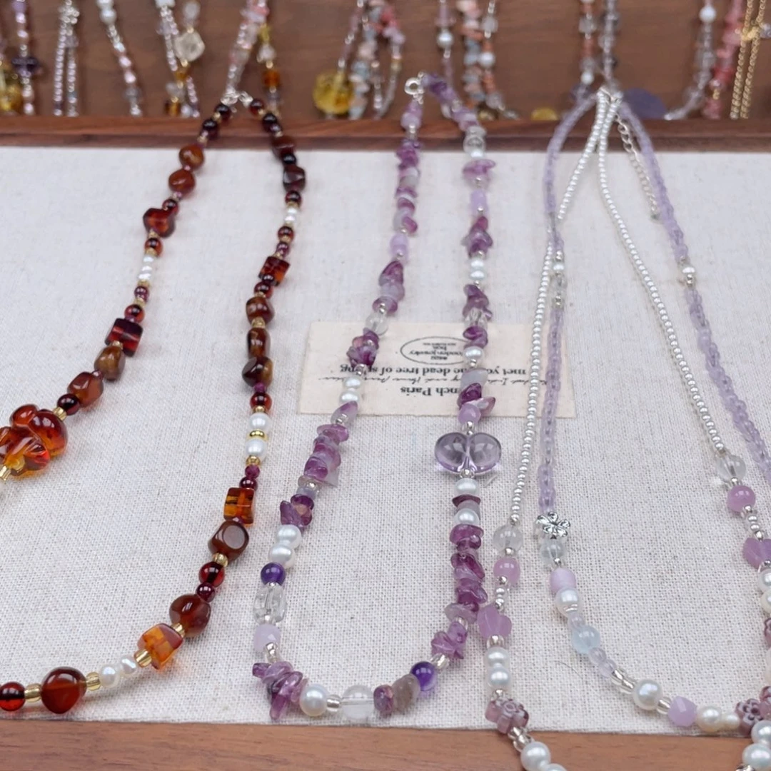 未镶嵌琥珀裸石29项链