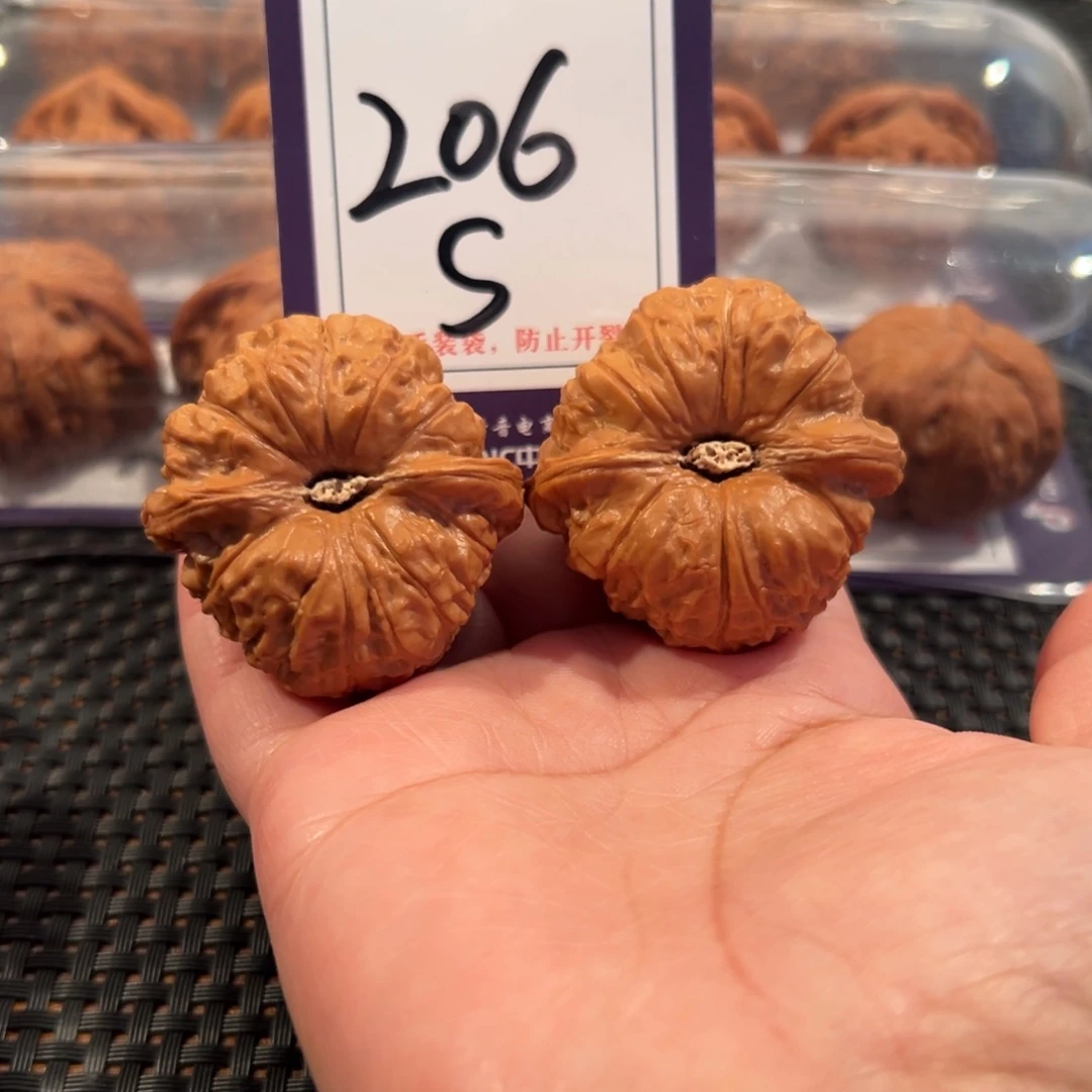 把件文玩核桃206号凹底南瓜43全品