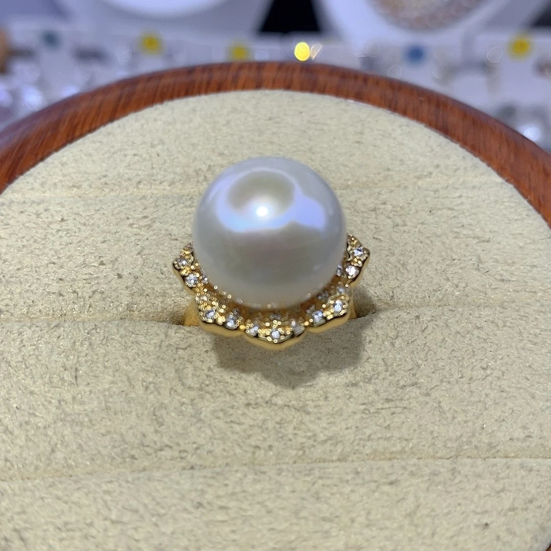 戒指合金淡水珍珠