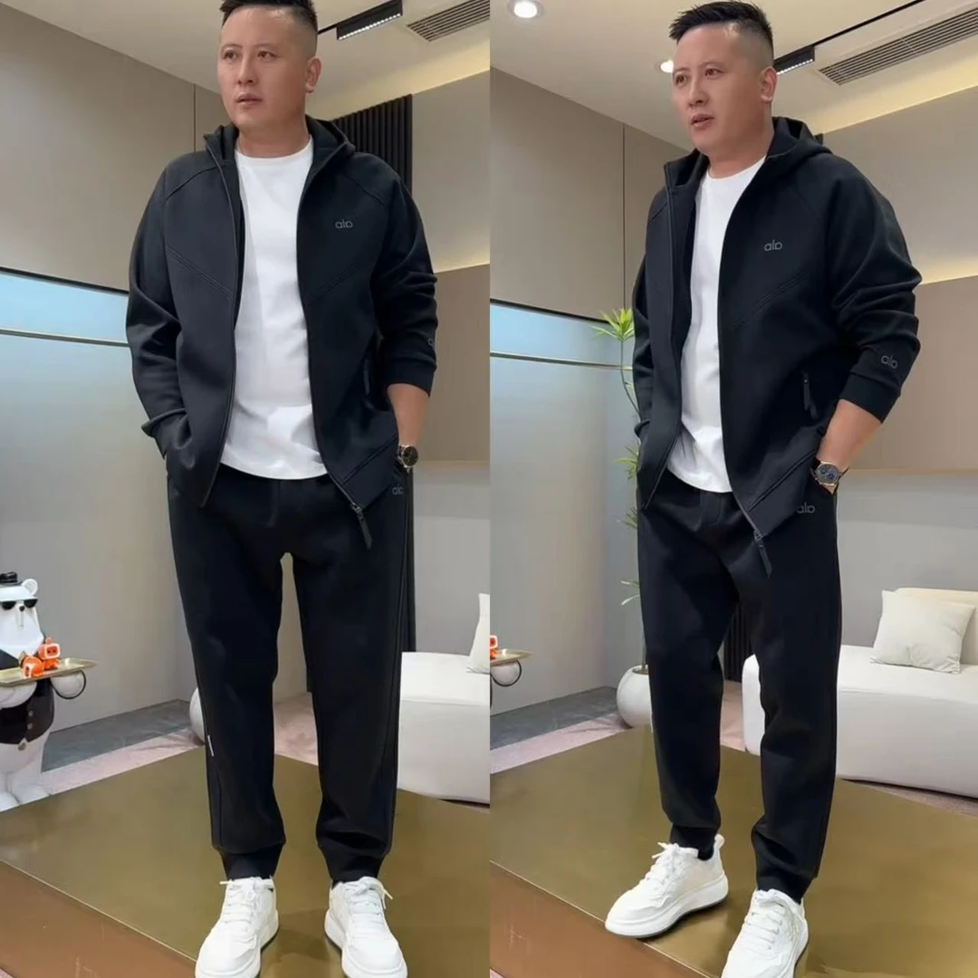 2025秋季新品连帽休闲运动套装高品质时尚百搭休闲外套裤子两件套