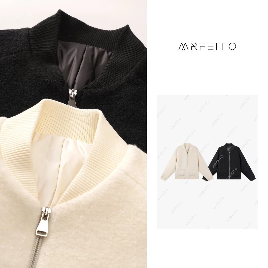 【浪漫纯锦】时尚简约马车羽绒女士外套H261W01D30059