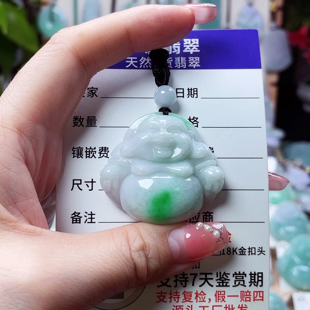 翡翠未镶嵌颈饰佛公10