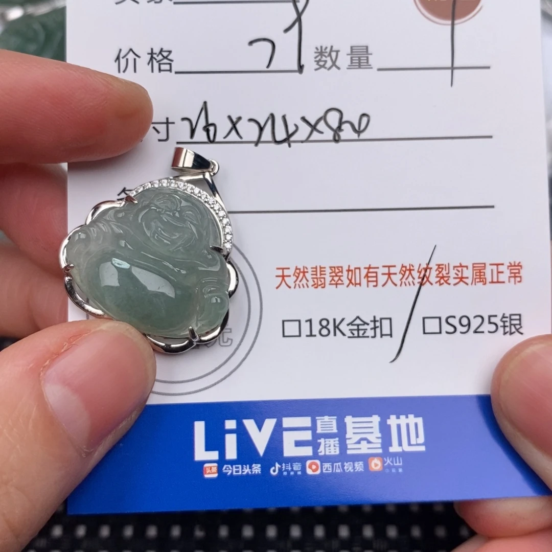 翡翠银S925镶嵌颈饰