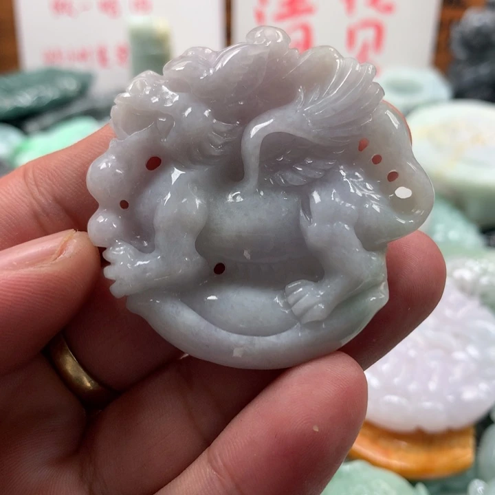 翡翠未镶嵌颈饰保真天然a货翡翠