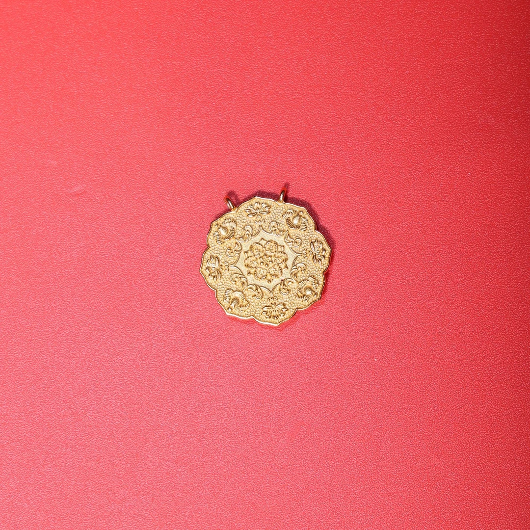 吊坠925银 苏工国风925银万福吊坠