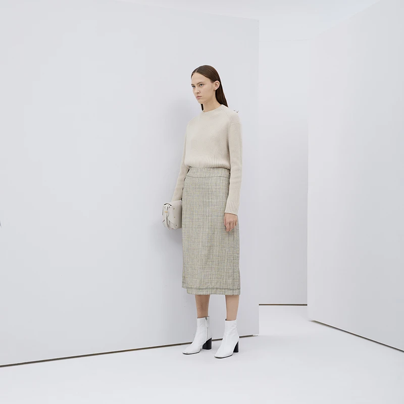 【达人专享】Marisfrolg/玛丝菲尔女装春季新款专柜同款中裙