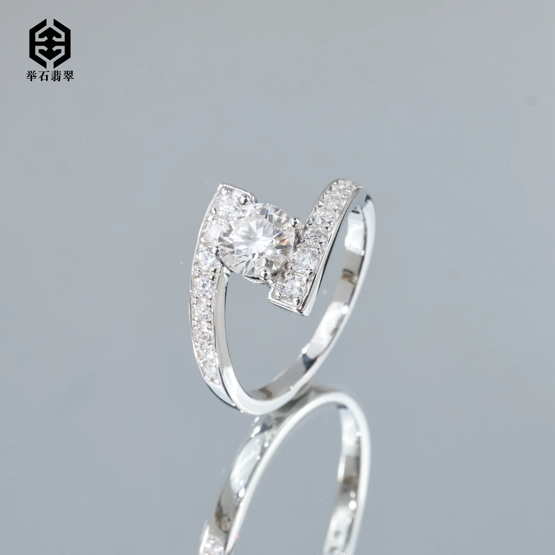 925银莫桑石银制品 【举石】TH0613-9819-29莫桑钻戒指（一件/自选）O