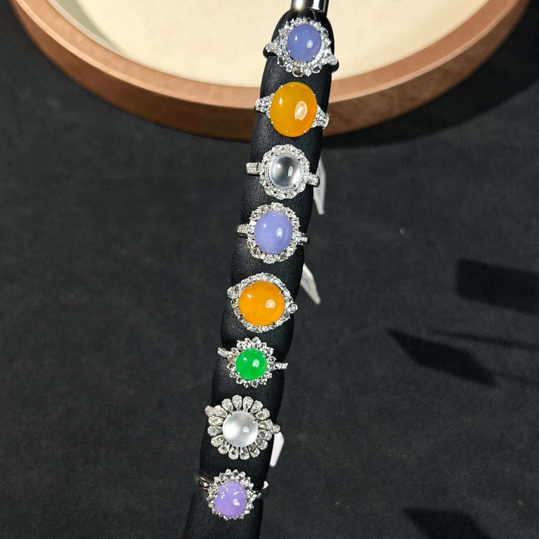 翡翠戒指1件-18K金-多样性发货只发一件-KO1-JX|CXQ21