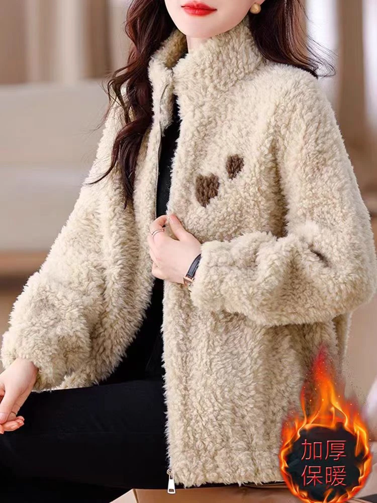 （非图片款)B01-100女装棉服颗粒绒外套