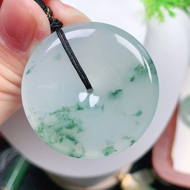 翡翠未镶嵌颈饰平安39-6.2