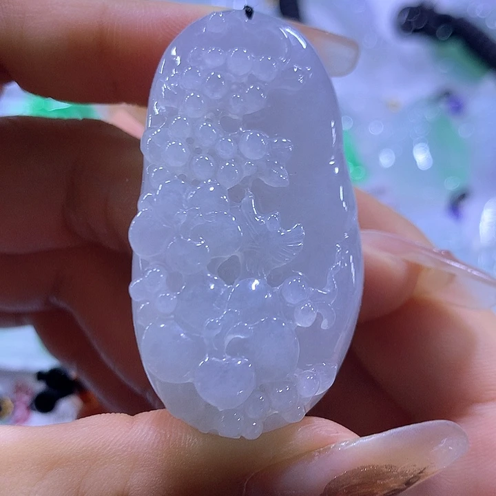 颈饰未镶嵌翡翠天然翡翠A货吊坠