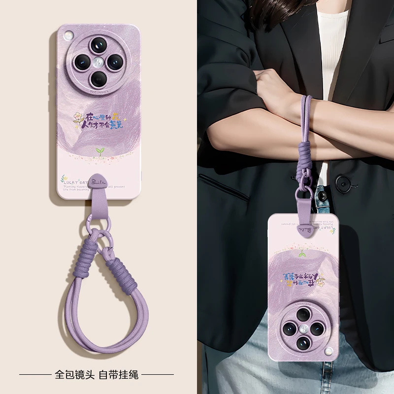 适用于oppofindx8手机壳新款8pro硅胶8s防摔7ultra女款带挂绳可爱