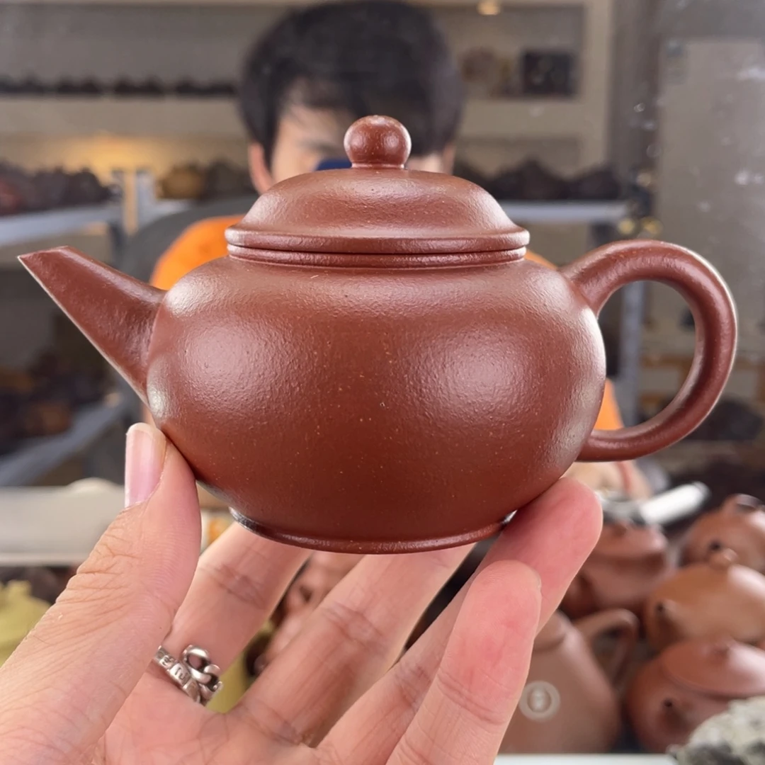 茶壶紫砂160cc红降坡此处