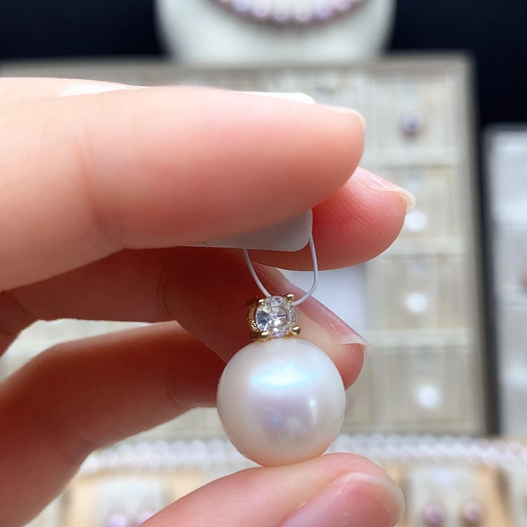 颈饰合金淡水珍珠