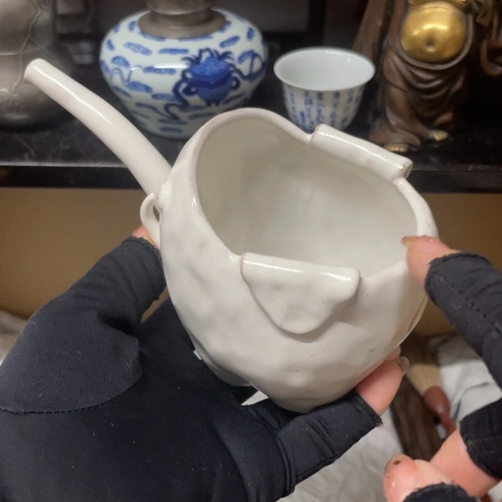 陶中古工艺品摆件