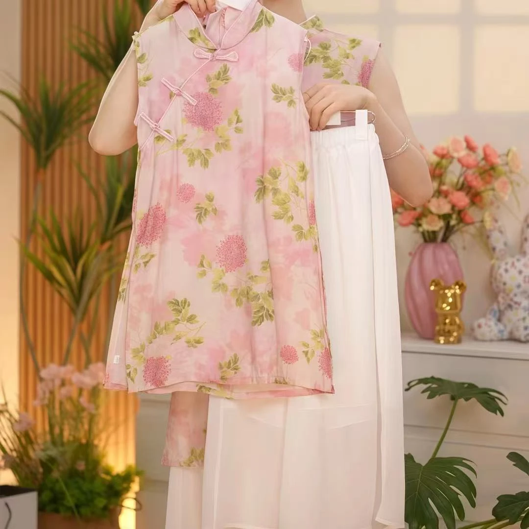 2025设计师原创新中式复古亲子装两件套儿童小女孩漂亮洋气裙子