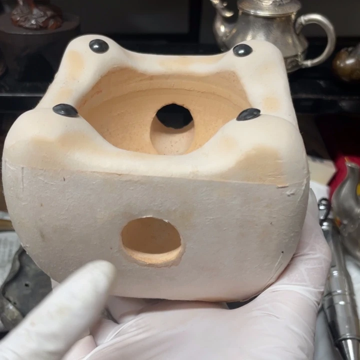 陶中古工艺品摆件