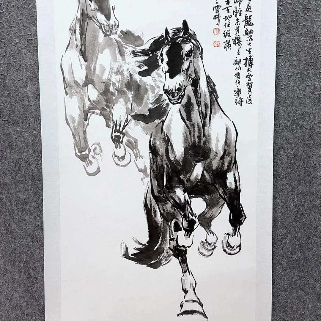 国画大写意为不忘祖国