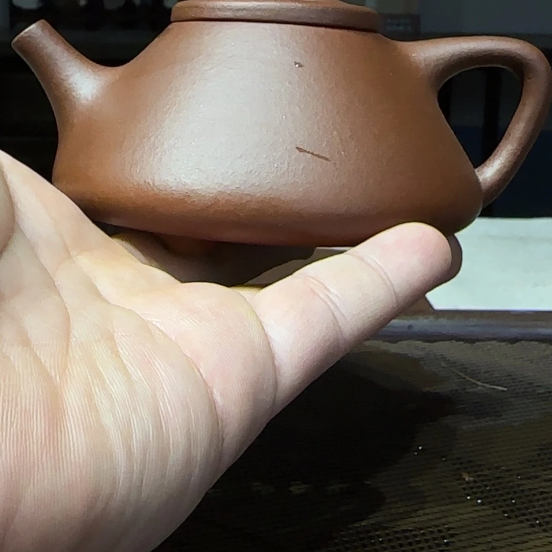 紫砂茶壶南***房羊角山紫泥石瓢