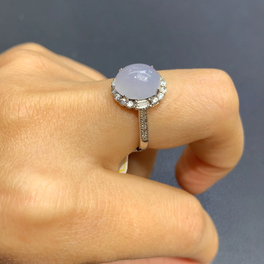 翡翠颈饰银S925镶嵌翡翠吊坠