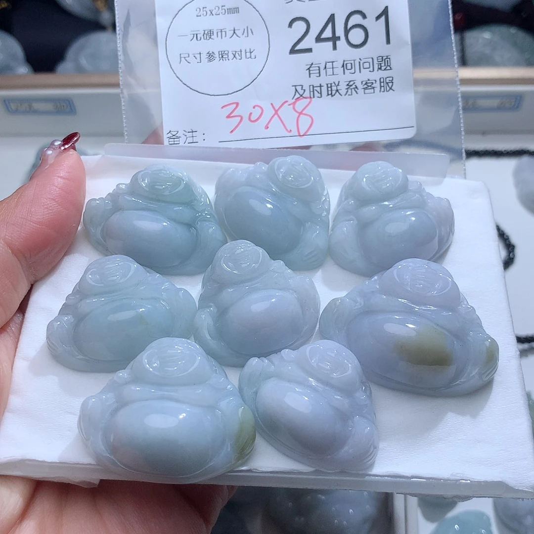 翡翠颈饰未镶嵌江*美2461，