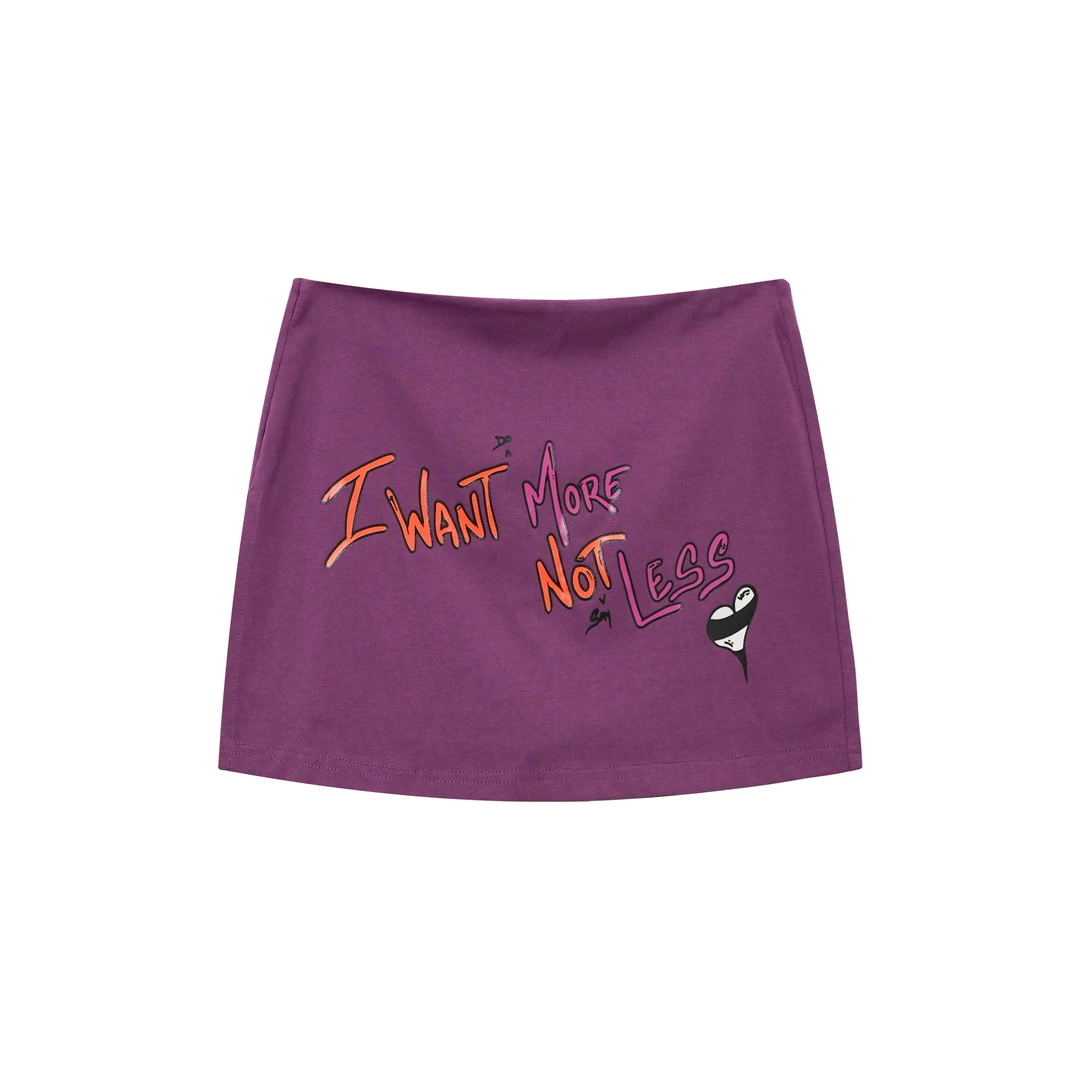 GUIDI GUDI【草莓罐头】黄加蓝气质字母辣妹短半裙 Q9520435H