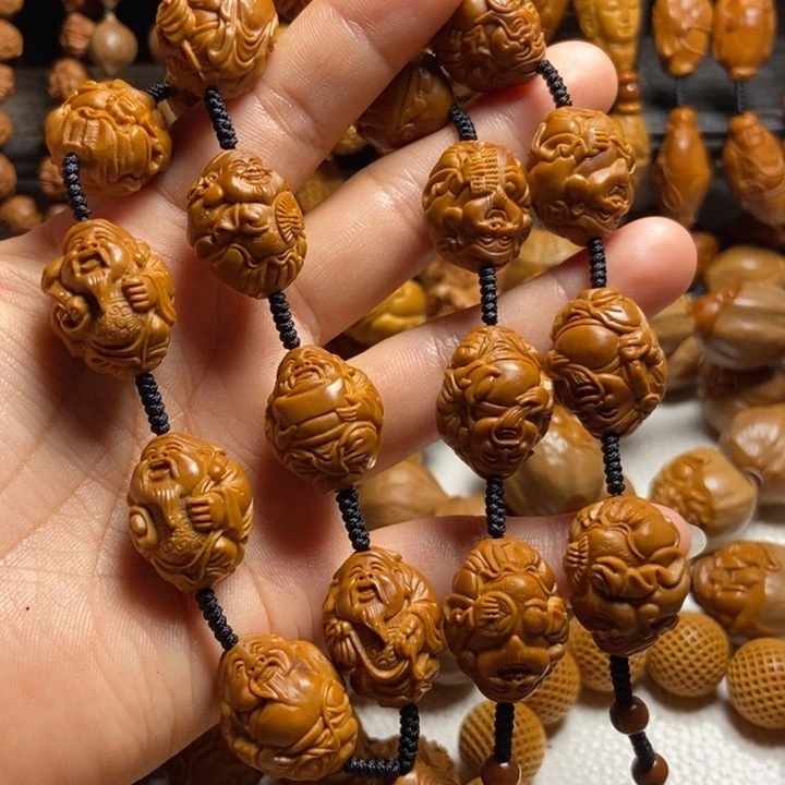 【闪购商品】橄榄核手串/手链财神脖挂