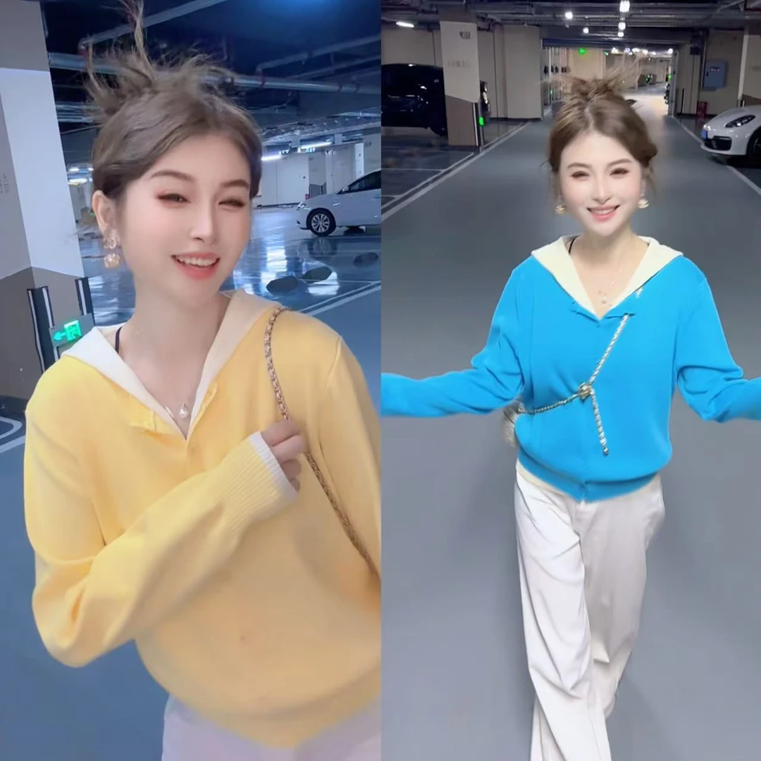 【月月专享】星海闪闪-戴帽长袖扣子休闲款上衣XXJ-Z0071