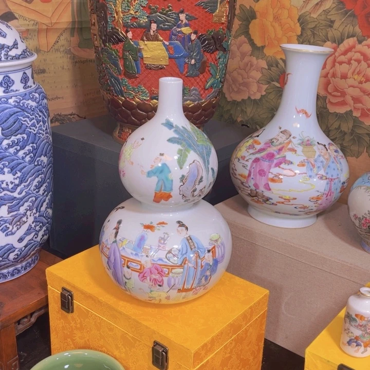茶***温瓷器摆件紫砂壶瓷板画