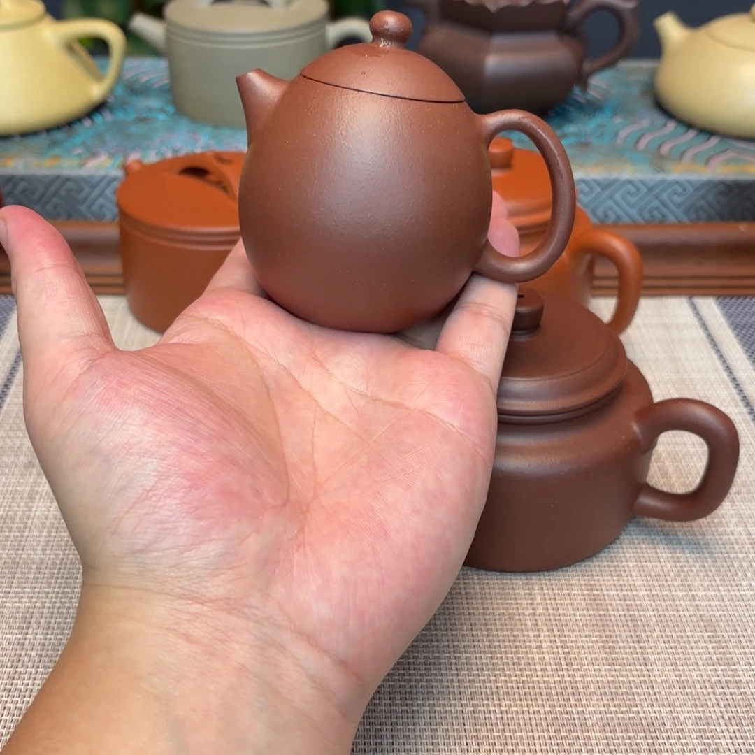 茶壶紫砂宜兴紫砂半手龙蛋