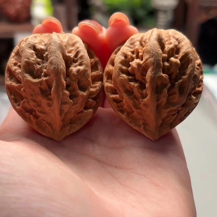 把件文玩核桃小蛙花皮107